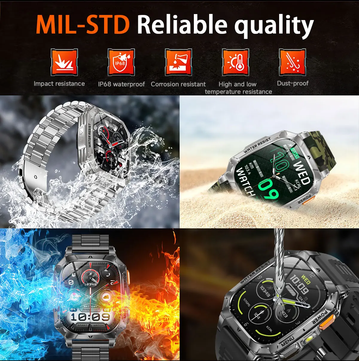 2026 New Built-in 1400mAh Supe - Smartwatch Custom ulasan dan harga