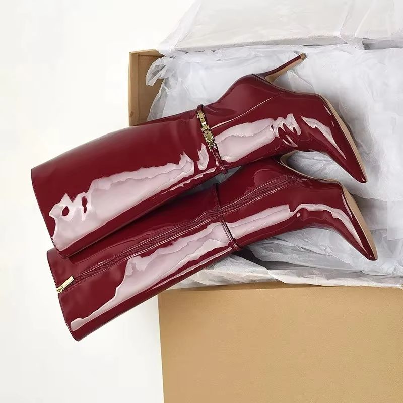 Pointed Toe Stiletto High Heel - Leather Classic Strap ulasan dan harga